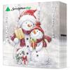 20 Napkins Winter Lovely Snowman Family Table Decoration Paper Napkins with Motif for Christmas Snowman Animals Also for Decoupage and Decoupage 33 x 33 cm view 2