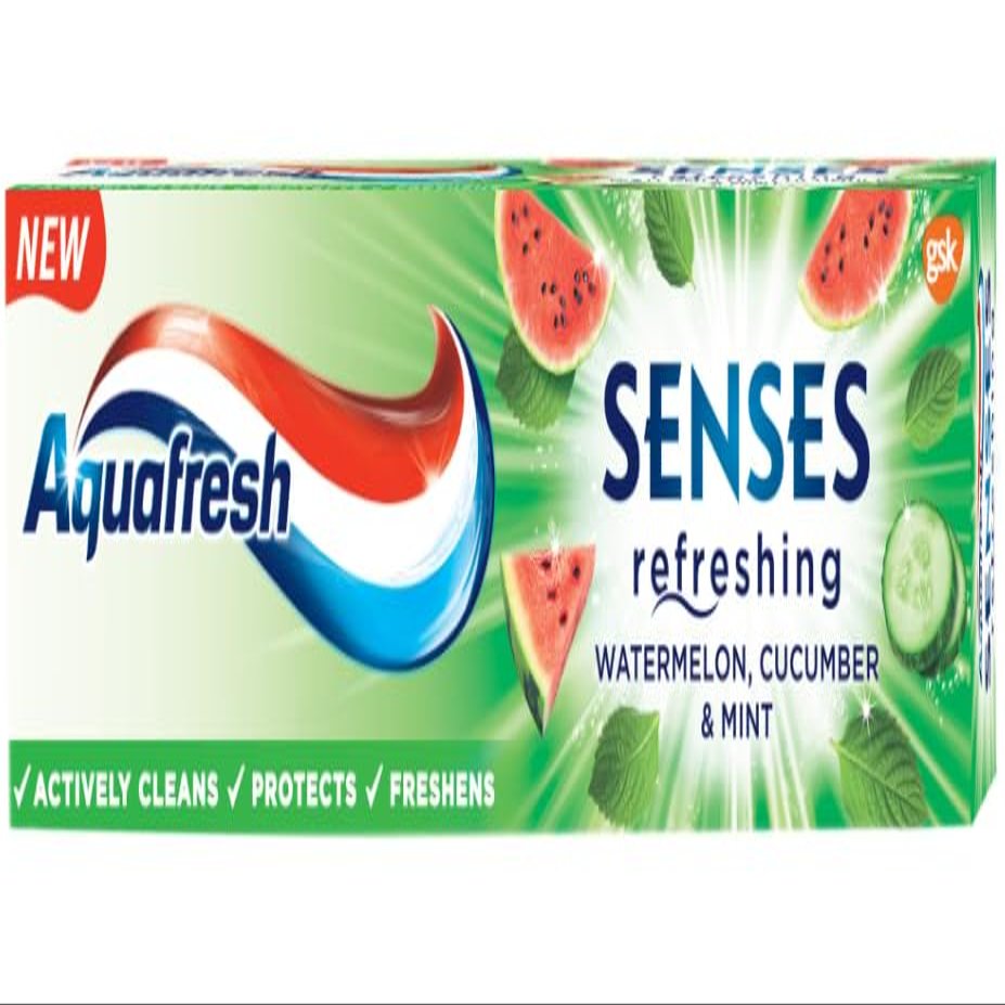 Aquafresh Senses Watermelon Toothpaste, 75ml, (Pack of 6)