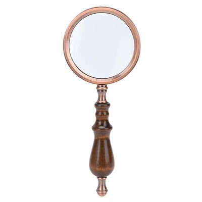 10X Handheld Detachable Wooden Handle Magnifier Magnifying Glass with High Transmittance, for Reading Inspection, Jewelry, Painting, Carving, Crafts, Stamps, Sewing, Repairing