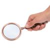 10X Handheld Detachable Wooden Handle Magnifier Magnifying Glass with High Transmittance, for Reading Inspection, Jewelry, Painting, Carving, Crafts, Stamps, Sewing, Repairing view 4