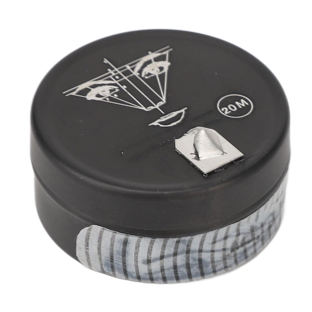 Pre Inked Eyebrow Mapping Thread, 65.6 Ft Microblading Marking String, Makeup Microblading Marking Thread, Professional for Beauty Salon (Black)