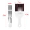 JZK 2PCS Air Conditioner Condenser Fin Cleaning Brush, Tumble Dryer Cleaning Brush, Refrigerator Coil Cleaning Whisk Brush, Stainless Steel AC Fin Comb  view 2