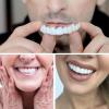 Brigtviee 2 Pairs False Teeth Instant Perfect Smile Comfort Fit Flex Cosmetic Teeth Veneers, White Dentures, Comfortable Upper and Lower Fake Teeth Veneer, Snap on Veneers, 1 Size Fits Most view 2