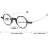 ABETOS Foldable Reading Glasses Men Women Ultralight Round Compact Blue Light Blocking Readers Pocket Wallet Eyeglasses with Portable Keychain Case, Grey+1.0 view 2