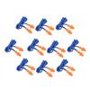 Qoekacy 10 Pcs Silicone Soft Ear Plugs - Hearing Protection with Cord - Noise Reduction for Work Home Sleeping Blue Orange view 1