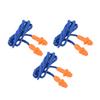 Qoekacy 10 Pcs Silicone Soft Ear Plugs - Hearing Protection with Cord - Noise Reduction for Work Home Sleeping Blue Orange view 2