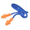 Qoekacy 10 Pcs Silicone Soft Ear Plugs - Hearing Protection with Cord - Noise Reduction for Work Home Sleeping Blue Orange view 3