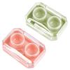 WIKEXINGLONGER 2 Packs Contact Lens Cases Portable Left/Right Eyes Contact Lens Cases Holder Box Travel Contact Lens Cases Contact Lens Box for Travel Home Outdoor Activities view 1