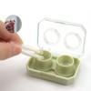 WIKEXINGLONGER 2 Packs Contact Lens Cases Portable Left/Right Eyes Contact Lens Cases Holder Box Travel Contact Lens Cases Contact Lens Box for Travel Home Outdoor Activities view 3