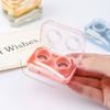 WIKEXINGLONGER 2 Packs Contact Lens Cases Portable Left/Right Eyes Contact Lens Cases Holder Box Travel Contact Lens Cases Contact Lens Box for Travel Home Outdoor Activities view 4
