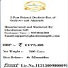 Ghasitaram Gifts Jaiccha Rakhi Gifts for Brothers 2 Part Printed Dryfruit Box of Cashews and Almonds with Pearl Beads Rakhi view 4