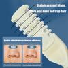 Nasal Hair Cutter, 2-in-1 Nasal Hair Cutter, 360 Degree Rotating Nose Hair Trimmer Nose Hair Plucker, Portable Nose Hair Knife Manual Nose Hair Trimmer with Ear Picker(Beige) view 3