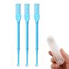 2-in-1 Nasal Hair Cutter, 360 Rotating Nose Hair Trimmer Double Sided Nose Hair Knife,Double Sided Manual Nose Hair Trimmer Ear And Nose Hair Trimmer,Portable Manual Nose Hair Trimmer Ear Pickers(Blu view 1