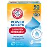 Arm and Hammer Power Laundry Detergent, Fresh Linen Laundry Sheets 50ct, up to 100 Small Loads, Ultraconcentrated Washing Detergent for deep clean, Laundry Detergent for Washing Machine view 1