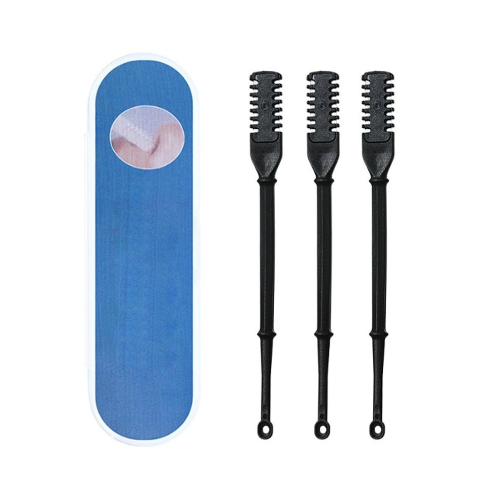 Nasal Hair Cutter 360 Degree Rotating Nose Hair Trimmer Nostril Hair Remover Tool 2 in 1 Manual Nose Hair Trimmer Manual Nose Hair Trimmer with Ear Picker(Black)