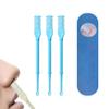 Double Sided Manual Nose Hair Trimmer 2-in-1 Nasal Hair Cutter Portable Nose Hair Removal Tool Rotating Nasal Hair Razor Cutter with Ear Picker for Women and Men(Blue) view 1