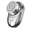 Mini Electric Shaver for Men One-Button Electric Razor Portable Mini Shaver Pocket Size Rechargeable Wet&Dry IPX7 Waterproof Travel Home Office CarSmoke Gray view 1