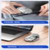 Mini Electric Shaver for Men One-Button Electric Razor Portable Mini Shaver Pocket Size Rechargeable Wet&Dry IPX7 Waterproof Travel Home Office CarSmoke Gray view 3