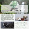 Ceylon OP Long Leaf Loose Leaf Black Tea  Orange Pekoe High-Grade Tea From Sri Lanka (100g) view 2
