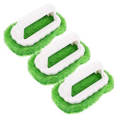 FUNOMOCYA 3pcs Screen Printing Ink Remover Brush Handle Scrub Pad for Cleaning Screen Printing Tools