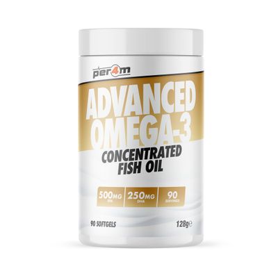 Per4m Advanced Omega-3 | Highly Concentrated Fish Oil | Essential Fatty Acids | 500mg EPA & 250mg DHA | 3 Month Supply | 90 Softgels