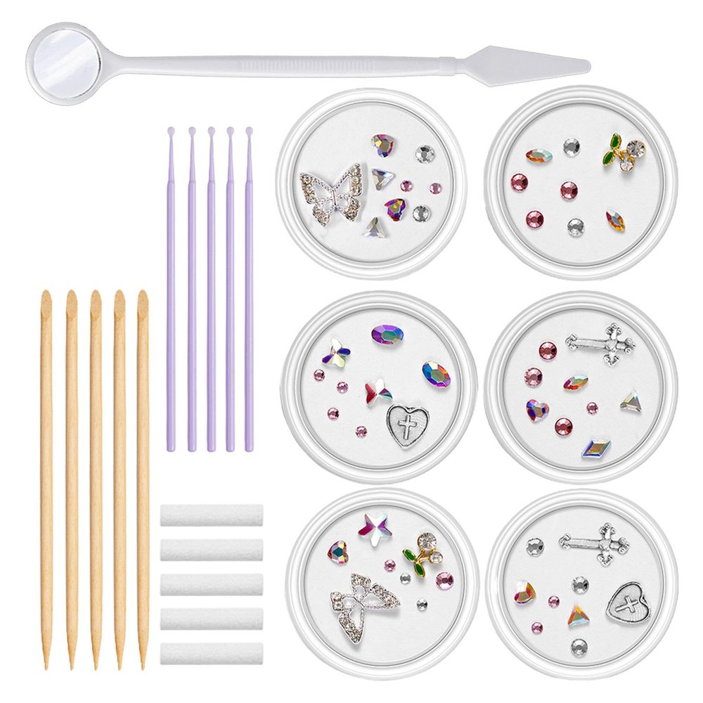 Bexdug Tooth Gem Kit for Teeth,Unique Tooth Gem Kit - Fashionable Tooth Gems Kit for Teeth Decoration, Crystals Teeth Jewel Kit for Girls