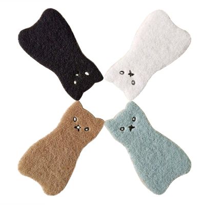 MARCBUSE Set Of 4 Cat Shaped Sponges Absorbent Soft And Lasts Long Cleaning Sponge For Kitchen Bathroom And Office Use