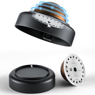 Nessus Aluminum Foil Seals Lid Remover for Nespresso Vertuo Pods, Compatible with Nespresso Vertuo Reusable Pods' Original Seal Lids, Quick and Easy Coffee Grounds Removal