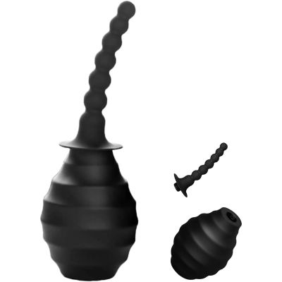 Enema Bulb Douche Enema Kit for Women & Men Colon Cleansing Made of Comfortable Silicone