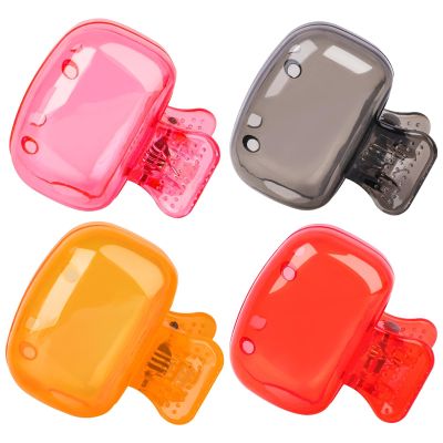 EIRZNGXQ 4pcs Toothbrush Covers Caps, Travel Toothbrush Head Covers, Toothbrush Protector Toothbrush Coverings Clips Portable Plastic Toothbrush Head Case for Travel (Grey&Pink&Red&Orange)