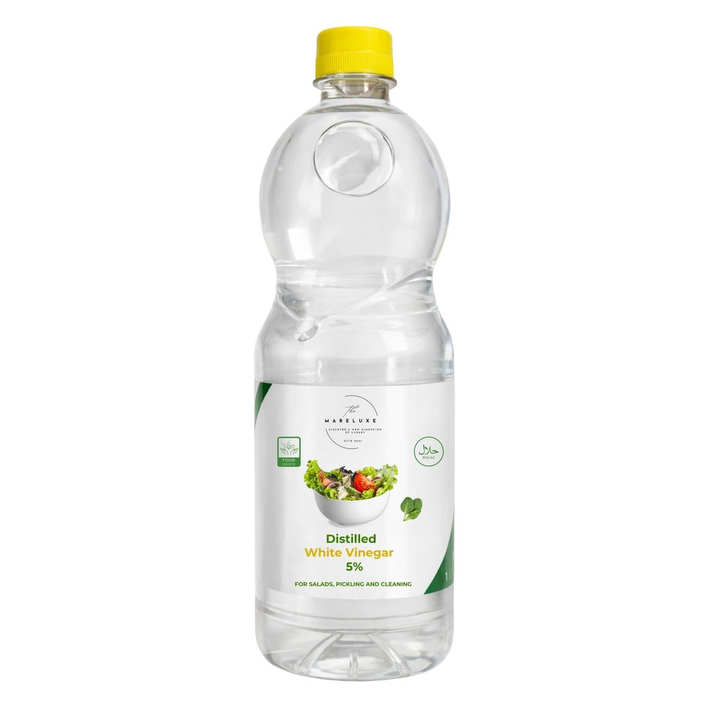 1Lt White Vinegar, All Natural, Natural Whitevinegar, White vinegar Suitable for Baking, Cooking, Pickling, Distilled White Vinegar, Food Grade, Vinegar for Cleaning, Wine Vinegar,%5 Acetic Acid