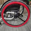 22/24-Inch Rear Wheel Sports Wheelchair,Wheelchair Pusher Cart Ring Protective Sleeve,Non-slip Wear-resistant Silicone Hand Pus view 1