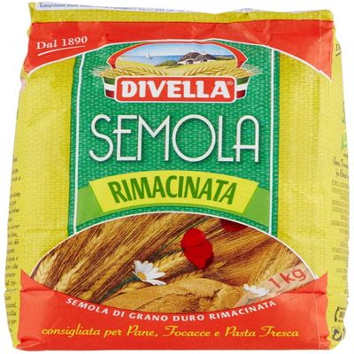 Pastificio Divella Farina Remilled Semolina (1 x 1000g) - Recommended For The Preparation Of Durum Wheat Bread, Focaccia And Fresh Pasta