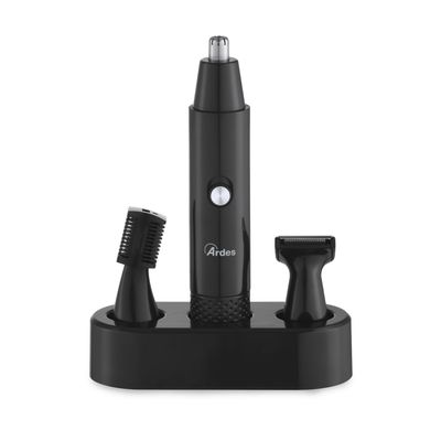 ARDES - ARTRIM01 Professional Men's Nose and Ear Hair Trimmer 3 in 1 Nose and Ear Hair Trimmer Kit with 4 Accessories