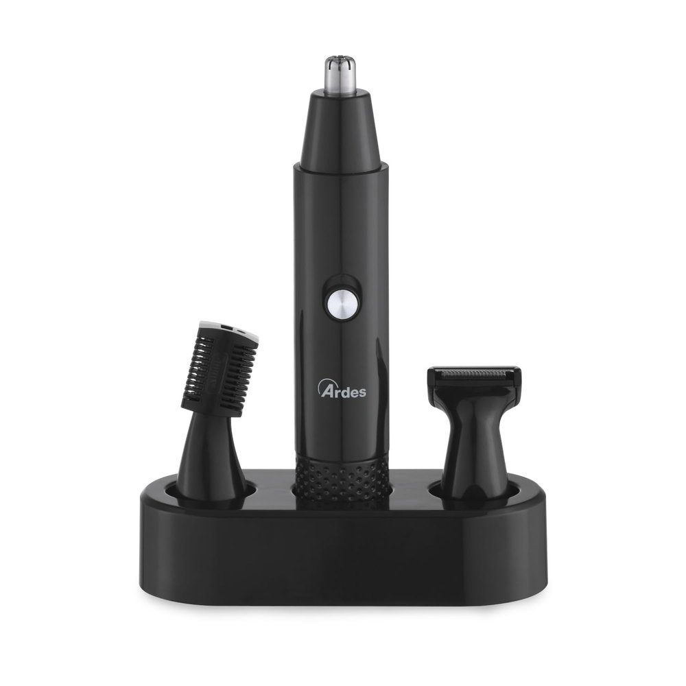 ARDES - ARTRIM01 Professional Men's Nose and Ear Hair Trimmer 3 in 1 Nose and Ear Hair Trimmer Kit with 4 Accessories