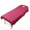 80cm*190cm Bedsheet Cosmetic Salon Sheets Spa Massage Treatment Polyester Table Cover Sheet with Hole Home Textile-04-80x190cm-80cmX190cm view 1