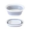 QTANZIQI Mop Bucket Folding Foldable Water Bowl Basin Craggy Fishing for Washing Floors Smart Household Travel Silicone Home Garden Storage Baskets(Size S) view 1