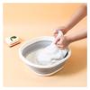 QTANZIQI Mop Bucket Folding Foldable Water Bowl Basin Craggy Fishing for Washing Floors Smart Household Travel Silicone Home Garden Storage Baskets(Size S) view 3