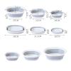 QTANZIQI Mop Bucket Folding Foldable Water Bowl Basin Craggy Fishing for Washing Floors Smart Household Travel Silicone Home Garden Storage Baskets(Size S) view 4