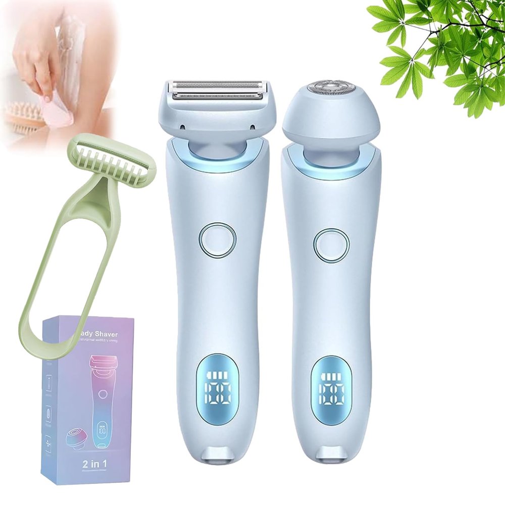 Elorixa Smooth Shave Pro, The Smooth Shave Pro, Electric Razors For Women, Women Electric Shaver, 2 In 1 Electric Shaver Razors Waterproof (blue)