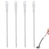 Long-handled Cleaning Brush - 4 Sink Hair Cleaning Brush, Extra-long Drain Brush | Hangable Bendable 17.7 Inches Pipe Cleaner Brush For Toilet Clogged Drains (White) view 1