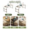 Overbed Table Adjustable Height Overbed Table with Wheels - Mobile Laptop Cart for Home or Hospital - Computer Table for Bed - Height Adjustable Rolling Table view 4