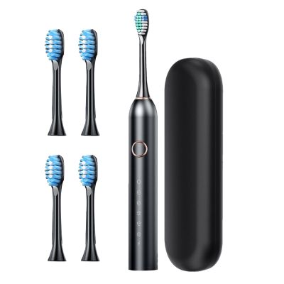 Electric Toothbrush - Rechargeable Toothbrushes with 8 Replacement Brush Heads | 40000 VPM High Frequency 6 Modes Deep Clean Electric Toothbrush | Battery Toothbrushes for Adults