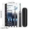 Electric Toothbrush - Rechargeable Toothbrushes with 8 Replacement Brush Heads | 40000 VPM High Frequency 6 Modes Deep Clean Electric Toothbrush | Battery Toothbrushes for Adults view 2