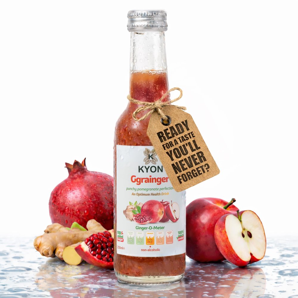 Kyon Natural, Fresh, Healthy Drink | No Sugar Added | Organic Drinks (250Ml-12 Pack, Ggrainger)