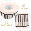 Baluue 5rolls Piano-Themed Toilet Paper Decorative Napkins for Music Unique Bathroom Tissue Piano Printing for Creative Decoration view 4