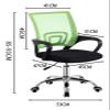 SIBEG Chair Computer Chair Conference Swivel Chair Office Chair Lifting Chair Mesh Work Chair Game Chair Ergonomics Net Chair (Color : Black) view 2