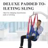 180 Kg Load Capacity Premium Patient Lift Toileting Sling - Full Body Disabled Lifting Harness for Elderly - Comfortable Divided Leg Sling for Commode Lifter and Hoist view 4