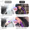 22/24-Inch Wheelchair Push Rim Covers, Non-Slip Wear-Resistant Hand Push Cover, 1Pair Wheelchair Push Rim Strip, for Improve Grip And Traction,07,22in view 3