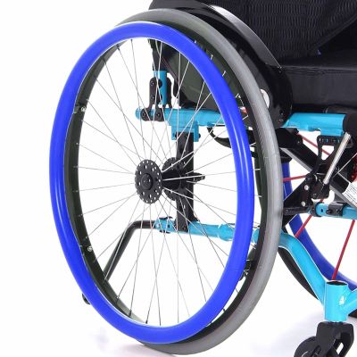 22Inch/20Inch Rear Wheel Sports Wheelchair Cover, Wheelchair Handrim Covers, Non-Slip Wear-Resistant, for Improve Grip And Tractio,04,20in